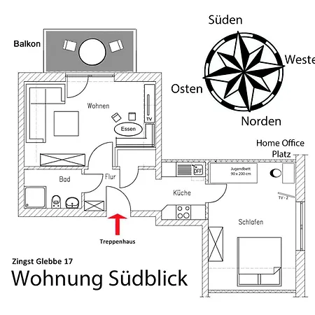 Glebbe 17 - Suedblick * Zingst
